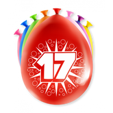 17 Jaar Ballonnen 30cm 8st